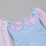 LACE BANDAGE BODYCON MINI DRESS styleofcb