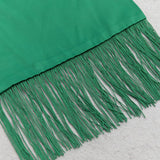 SATIN STRAP JUMPSUIT IN GREEN styleofcb