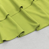 STRAPPY FISHTAIL MAXI DRESS IN GREEN styleofcb