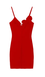 CRYSTAL FLOWER BANDAGE MINI DRESS Dresses styleofcb