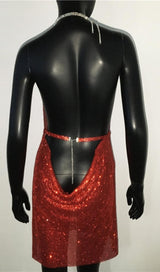 DEEP V NECK BACKLESS MINI DRESS Dresses styleofcb