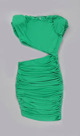 CUT OUT RUCHED MINI DRESS Dresses styleofcb