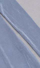 GREY-BLUE OFF SHOULDER MIDI DRESS styleofcb