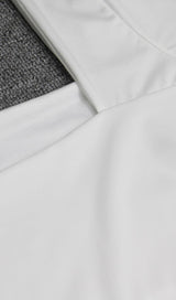 SQUARE NECK BODYCON MINI DRESS IN WHITE Dresses styleofcb