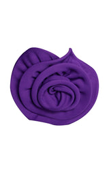 FLOWER-EMBELLISHED PLUNGE MAXI DRESS IN AMETHYST DRESS STYLE OF CB