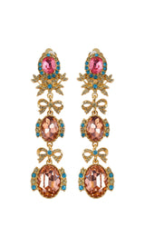 BOW RHINESTONE EARRINGS