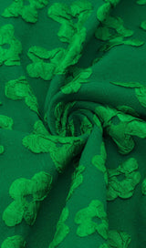 JACQUARD BODYCON MINI DRESS IN GREEN Dresses styleofcb