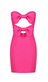 CUT OUT STRAP MINI DRESS IN PINK styleofcb