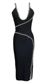DIAMOND MAXI DRESS IN BLACK Dresses styleofcb