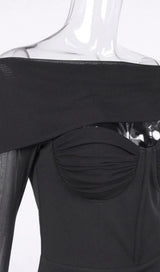 CUT OUT BODYCON MINI DRESS IN BLACK Dresses styleofcb