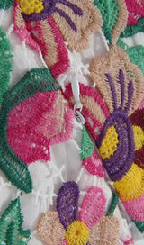 FLORAL-EMBROIDERED LACE MINI DRESS DRESS STYLE OF CB