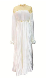 PUFFY SLEEVES WEDDING GOWN IN WHITE MAXI BANDAGE DRESSES & GOWNS styleofcb