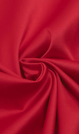 SLEEVELESS RUCHED MIDI DRESS IN RED Dresses styleofcb