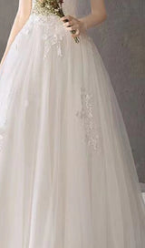 STRAPLESS LACE EMBELLISHED SHAGGY YARN DRESS IN WHITE styleofcb