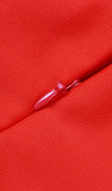 BANDAGE LONG SLEEVE MIDI DRESS IN RED Dresses styleofcb