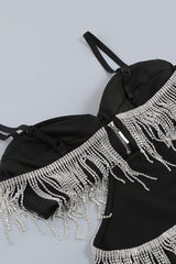 CRYSTAL MAXI DRESS IN BLACK styleofcb