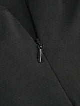 BLACK STRAPLESS FEATHER BODYCON MINI DRESS styleofcb