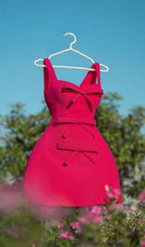 PINK BOWKNOT STRAPPY MINI DRESS Oh CICI