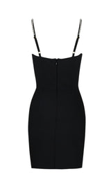 BOW-DETAIL SLEEVELESS MINI DRESS styleofcb