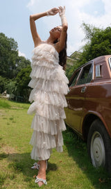 FRINGED BACKLESS MAXI DRESS Dresses styleofcb