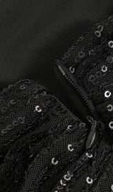 SEQUINS MINI DRESS IN BLACK Dresses styleofcb