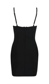 BANDAGE BODYCON MINI DRESS IN BLACK Dresses styleofcb