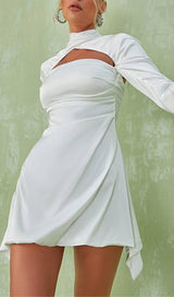 SATIN MINI DRESS IN IVORY Dresses sis label