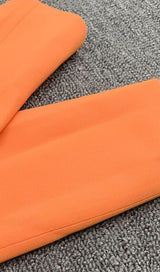 FREYA ORANGE CRYSTAL FRINGE BLAZER DRESS Dresses styleofcb