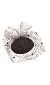 TOPPER MESH NET VEIL FELT HAT styleofcb