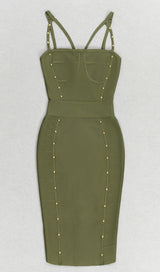 BODYCON MINI DRESS IN ARMYGREEN styleofcb