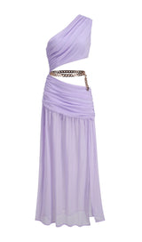 SPLIT MAXI DRESS IN LAVENDER styleofcb