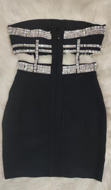 STRAPLESS MINI DRESS IN BLACK Dresses styleofcb