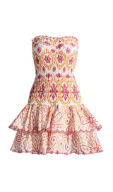 STRAPLESS RUFFLE MINI DRESS Dresses styleofcb