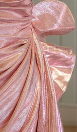 DAZZLING IRREGULAR SEXY PLEATED MINI DRESS IN PINK styleofcb