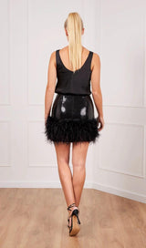SEQUIN FEATHER MINI SKIRT Dresses styleofcb
