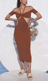 HALTER CUT OUT MIDI DRESS Dresses styleofcb