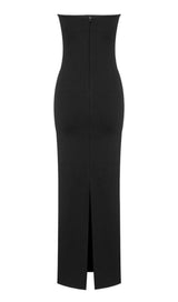 STRAPLESS CUT OUT MAXI DRESS IN BLACK Dresses styleofcb