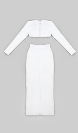 WHITE TWO PIECES BANDAGE SET styleofcb