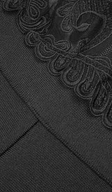 LACE BANDAGE JUMPSUIT IN BLACK styleofcb