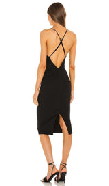 BANDAGE CUT OUT MIDI DRESS IN BLACK Dresses styleofcb