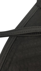 BANDAGE SEQUIN MINI DRESS IN BLACK Dresses styleofcb