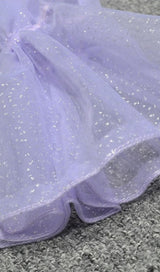 OFF SHOULDER SLIT MIDI DRESS IN PURPLE Dresses styleofcb