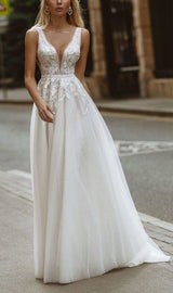 LARGE V-NECK SEE-THROUGH LACE HALTER DRESS IN WHITE styleofcb