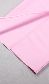 CUT OUT LONG SLEEVE MIDI DRESS IN PINK Dresses styleofcb