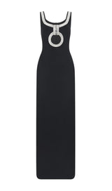CUT OUT BANDAGE MAXI DRESS IN BLACK Dresses styleofcb