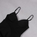 STARFISH EMBELLISHED MESH BODICE MAXI DRESS IN BLACK styleofcb