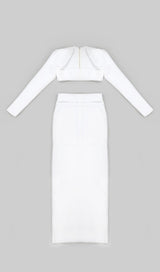 WHITE TWO PIECES BANDAGE SET styleofcb