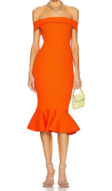 BODYCON STRAPLESS MIDI DRESS styleofcb