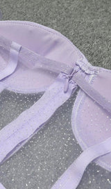 OFF SHOULDER SLIT MIDI DRESS IN PURPLE Dresses styleofcb