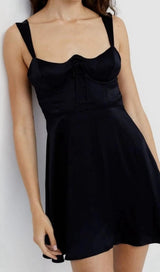 BANDAGE SLEEVELESS MINI DRESS IN BLACK styleofcb